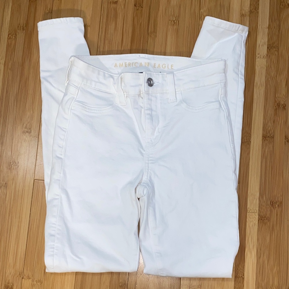 American Eagle Outfitters Women's Crisp White Skinny Jeans